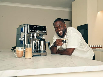 Ninja LUXE CAFÉ Premier Series, espresso machine, drip coffee machine and quick cold brew, integrated grinder, assisted integration, hands-free whisk, for cappuccinos and lattes, dairy products.