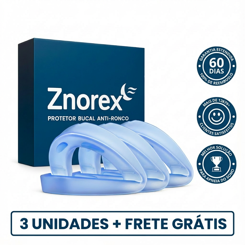 Znorex® Protetor Bucal Anti-Ronco - 60% de desconto (SOMENTE AQUI)
